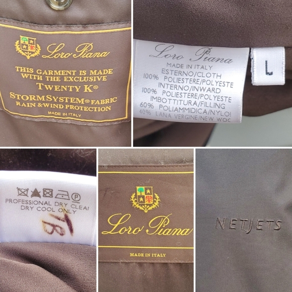 Loro Piana Italy x NetJets Luxury Black Storm System Twenty Trench Coat Overcoat - Picture 5 of 7